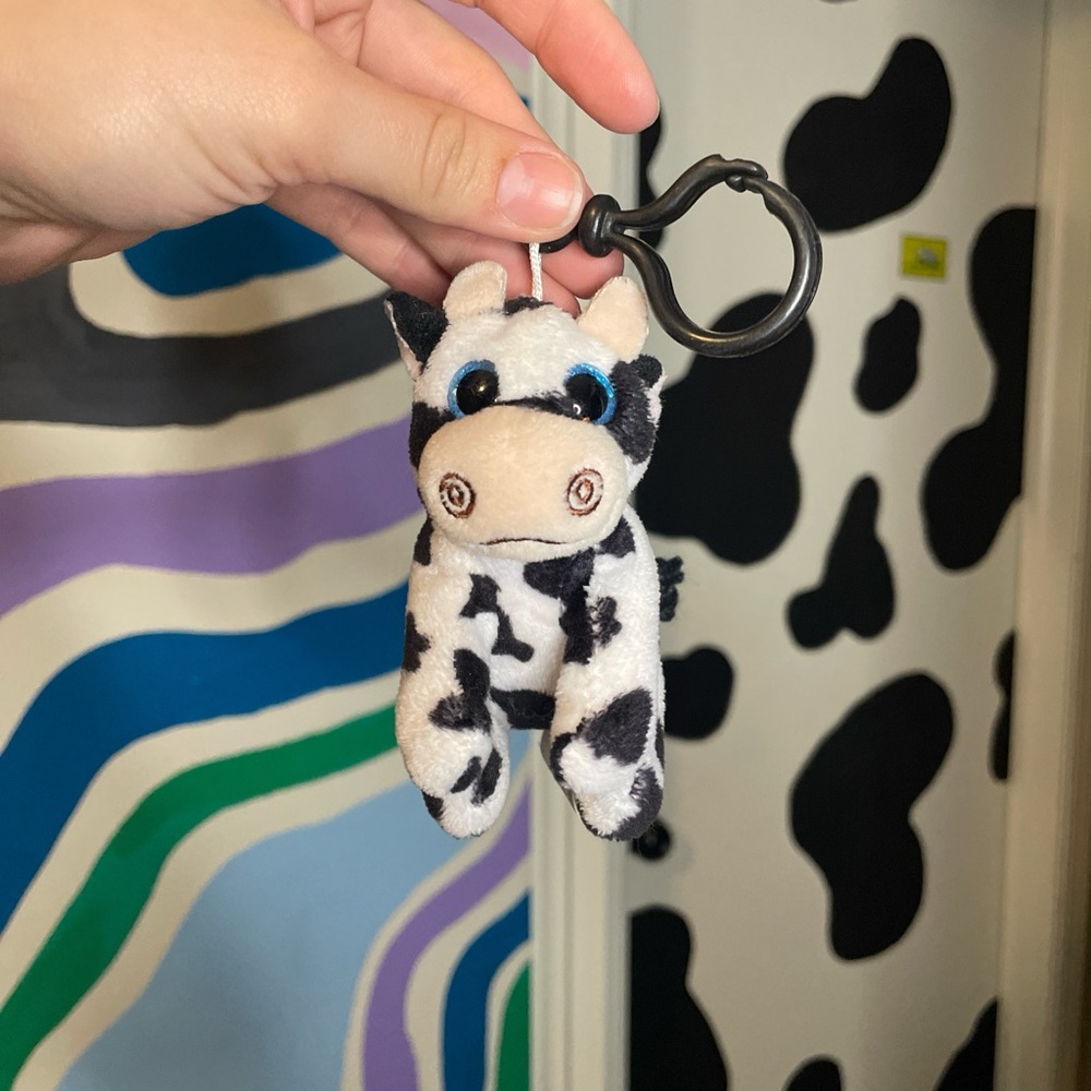 Cow Small Plush Keychain